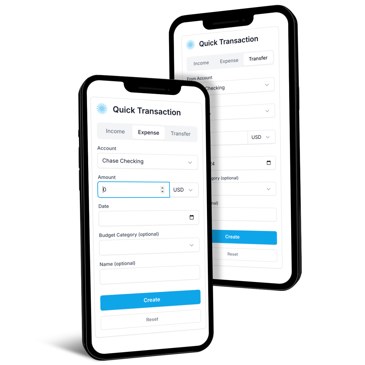 Quick transaction entry