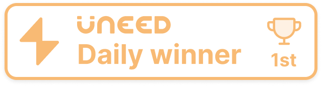 Uneed Product of the Day Badge